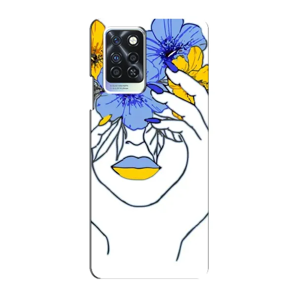 Чехол с рисунком «Украинка на всю голову» для Infinix Note 10 Pro Чехол с рисунком «Украинка на всю голову» для Infinix Note 10 Pro