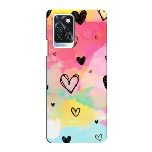 Чохли з тематикою "Маленькі Сердчеки" на Infinix Note 10 Pro (Яскраві серця)