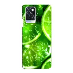 Чохол з зображенням смачної їжі для Infinix Note 10 Pro (Яскравий Лайм)