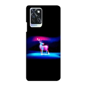Силіконовий бампер з картинкою звірів для Infinix Note 10 Pro (Яскравий олень)