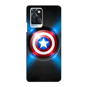 Чохол с Щітом Капітана Америки на Infinix Note 10 Pro (Яскраий Щит Капітана)