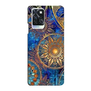 Чохли з сенсом на Infinix Note 10 Pro (Золоті узори)
