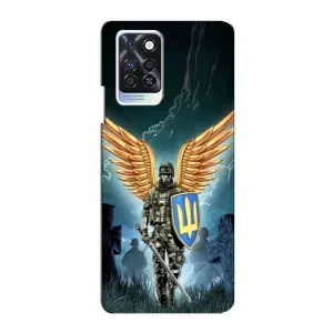 Патриотический Чехол для Infinix Note 10 Pro (ЗСУ з крильями)