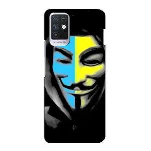Чехол с Украинской символикой на Инфиникс Нот 10 (Анонимус патриот)
