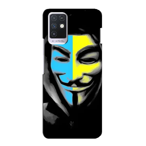 Чехол с рисунком «Анонимус патриот» для Infinix Note 10 Чехол с рисунком «Анонимус патриот» для Infinix Note 10