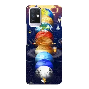 Чехол (ТПУ) с планетами на Infinix Note 10 (Арт планети)