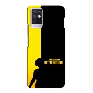 Чехол (TPU) с картинкой "Лого Пабг" на Инфиникс Нот 10 (Battlegrounds)
