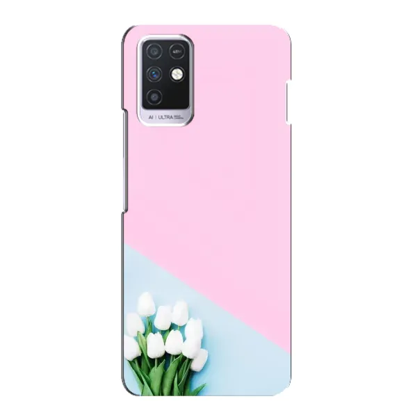 Чехол с рисунком «Белые тюльпаны» для Infinix Note 10 Чехол с рисунком «Белые тюльпаны» для Infinix Note 10