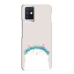 Чехол на тематику: Коты для Infinix Note 10 (Белый котик)