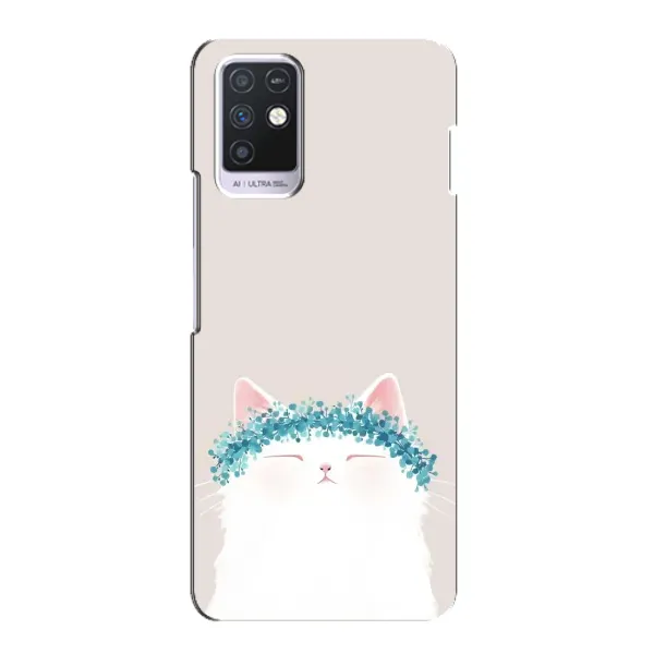 Чохол з малюнком «Білий котик» для Infinix Note 10 Чохол з малюнком «Білий котик» для Infinix Note 10