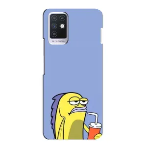 Бампер с принтом Мемы для Infinix Note 10 (Безразличие)