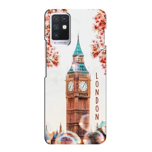 Чохол з малюнком «Годинник Лондон» для Infinix Note 10 Чохол з малюнком «Годинник Лондон» для Infinix Note 10