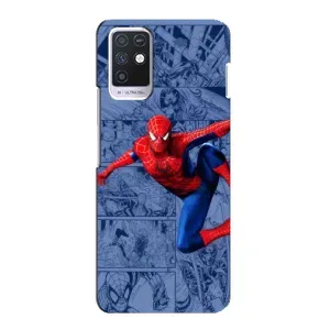 Силиконовый Чехол для Infinix Note 10 (Человек Паук)