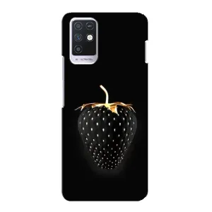 Чохол з зображенням смачної їжі для Infinix Note 10 (Чорна полуниця)