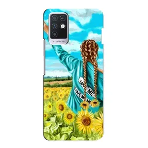 Чохол Стильні дівчата на Infinix Note 10 (Дівчина на полі)