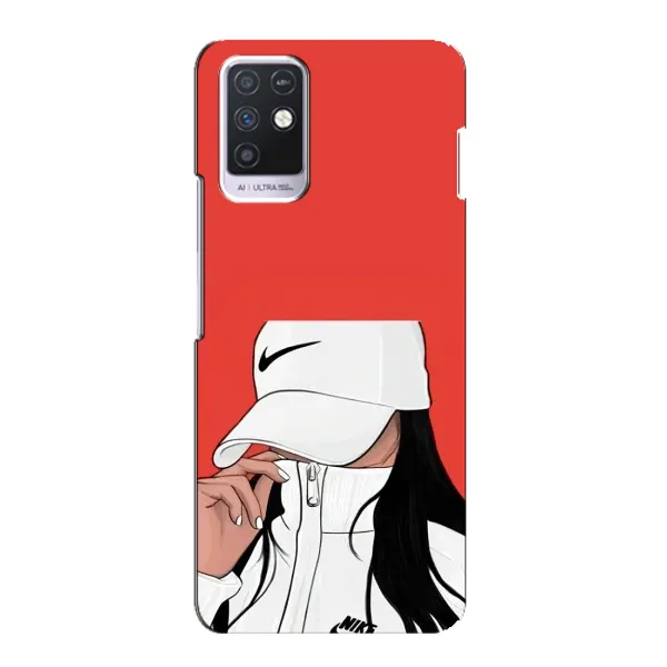 Чехол с рисунком «Девушка Nike» для Infinix Note 10