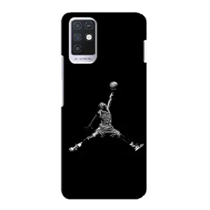 Силиконовый Чехол Nike Air Jordan на Инфиникс Нот 10 (Джордан)