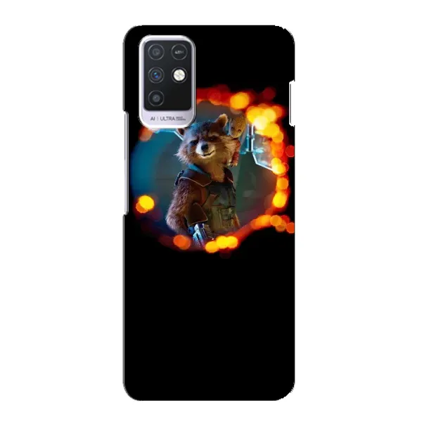 Чехол с рисунком «Енот Ракета» для Infinix Note 10