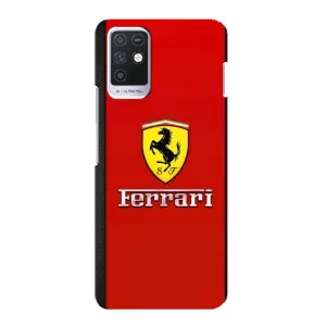 Силиконовый бампер с картинкой машины на Infinix Note 10 (Ferrari Logo)