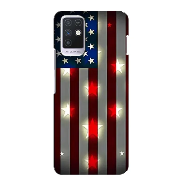 Чехол с рисунком «Флаг США 2» для Infinix Note 10 Чехол с рисунком «Флаг США 2» для Infinix Note 10