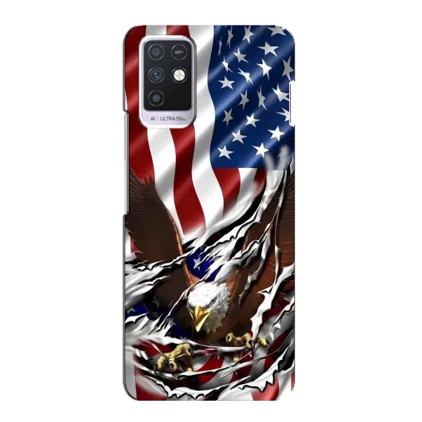 Чехол с рисунком «Флаг USA» для Infinix Note 10 Чехол с рисунком «Флаг USA» для Infinix Note 10