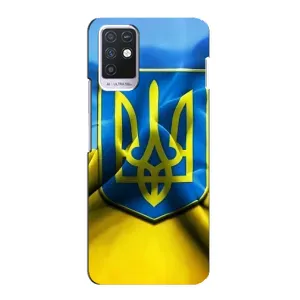 Чехол с картинкой (Патриотический ГЕРБ) на Infinix Note 10 (Герб и Флаг Украины)