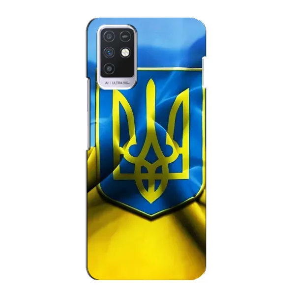 Чехол с рисунком «Герб и Флаг Украины» для Infinix Note 10 Чехол с рисунком «Герб и Флаг Украины» для Infinix Note 10