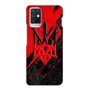 Чехлы УПА (Красно-Чёрный) на Infinix Note 10 (Герб в цвете УПА)