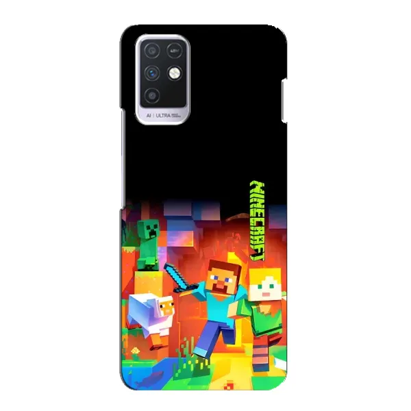 Чехол с рисунком «Герой Майнкрафт» для Infinix Note 10 Чехол с рисунком «Герой Майнкрафт» для Infinix Note 10