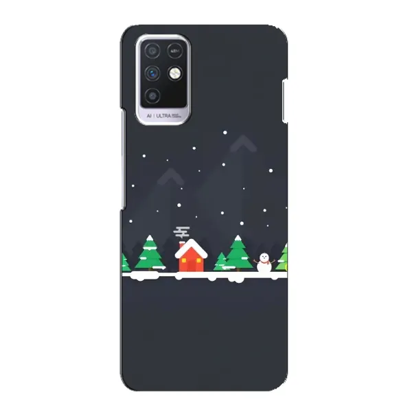 Чехол с рисунком «Город зимний» для Infinix Note 10 Чехол с рисунком «Город зимний» для Infinix Note 10