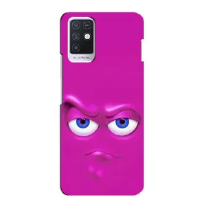 Силиконовые Чехлы (смешные стикеры) для Infinix Note 10 (Хитрая мордочка)