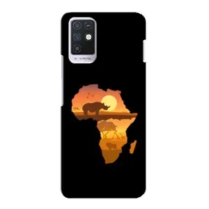 Летний Чехол на Infinix Note 10 (Карта)