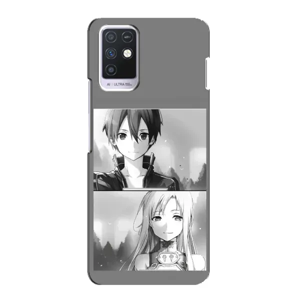 Чехол с рисунком «Кирито-Асуна» для Infinix Note 10 Чехол с рисунком «Кирито-Асуна» для Infinix Note 10