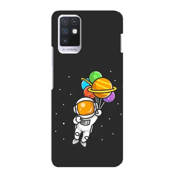 Чехол с рисунком «Космонавт с шариками» для Infinix Note 10 Чехол с рисунком «Космонавт с шариками» для Infinix Note 10