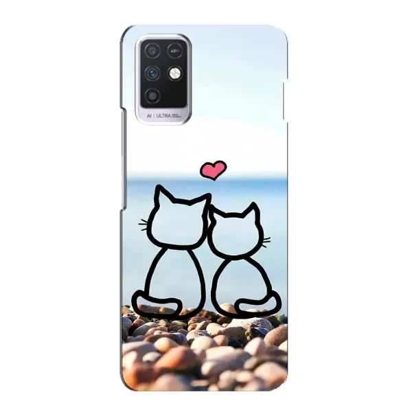 Чехол с рисунком «Котейки» для Infinix Note 10 Чехол с рисунком «Котейки» для Infinix Note 10
