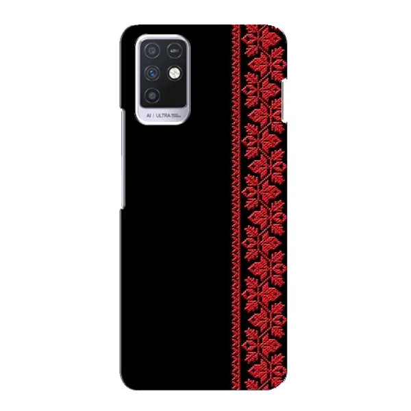 Чехол с рисунком «Красная Вышиванка» для Infinix Note 10 Чехол с рисунком «Красная Вышиванка» для Infinix Note 10