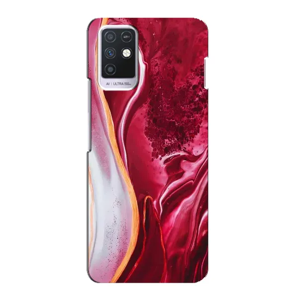 Чехол с рисунком «Красный мрамор» для Infinix Note 10 Чехол с рисунком «Красный мрамор» для Infinix Note 10
