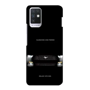 Чехлы с тематикой "Крутые машины" на Infinix Note 10 (Черный Land Rover)