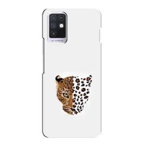 Чохол з леопардовим принтом на Infinix Note 10 (Леопард на білому)