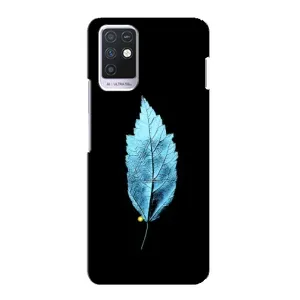 Чехол с картинками на черном фоне для Infinix Note 10 (Листочек)