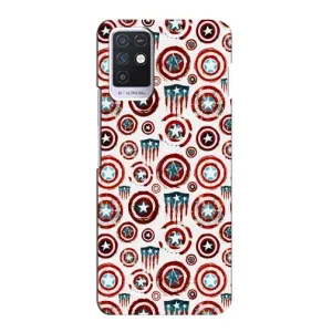 Чехол с Щитом Капитана Америки на Infinix Note 10 (Марвел щиты)