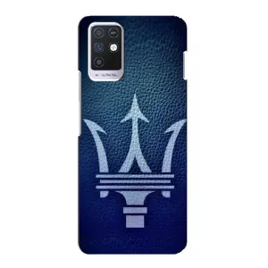 Чехлы с тематикой "Крутые машины" на Infinix Note 10 (Лого Maserati)
