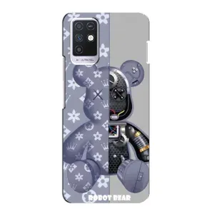 Силиконовый чехол для Infinix Note 10 (Медведь Louis Vuitton)