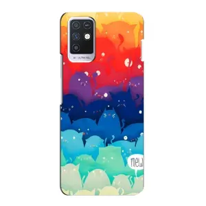 Силиконовый чехол с котиком для Infinix Note 10 (Mew)
