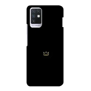 Чохол (Корона на чорному фоні) для Інфінікс Нот 10 (Міні корона)