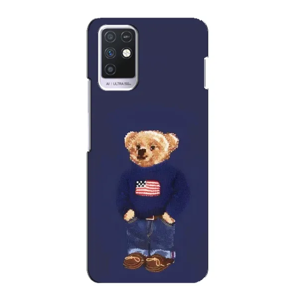 Чехол с рисунком «Мишка USA» для Infinix Note 10 Чехол с рисунком «Мишка USA» для Infinix Note 10