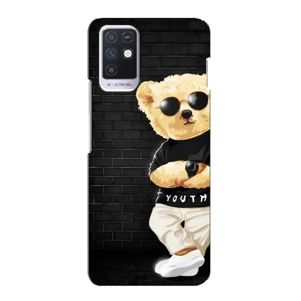 Чехол с рисунком «Мишка в очках» для Infinix Note 10 Чехол с рисунком «Мишка в очках» для Infinix Note 10