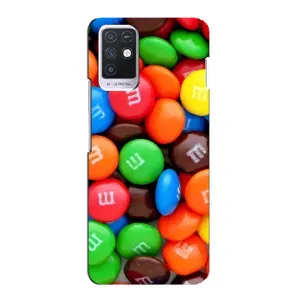 Чохол з зображенням смачної їжі для Infinix Note 10 (Різнокольорові M&M'S)