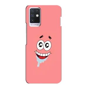 Чехлы с Патриком на Infinix Note 10 (Мордочка Патрика)