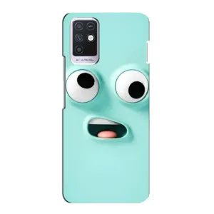 Силиконовые Чехлы (смешные стикеры) для Infinix Note 10 (Забавное мятное лицо)